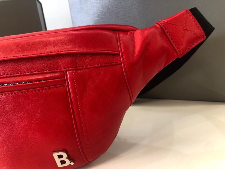 Copy Balenciaga Women Soft XS Beltpack in Red Nappa Leather