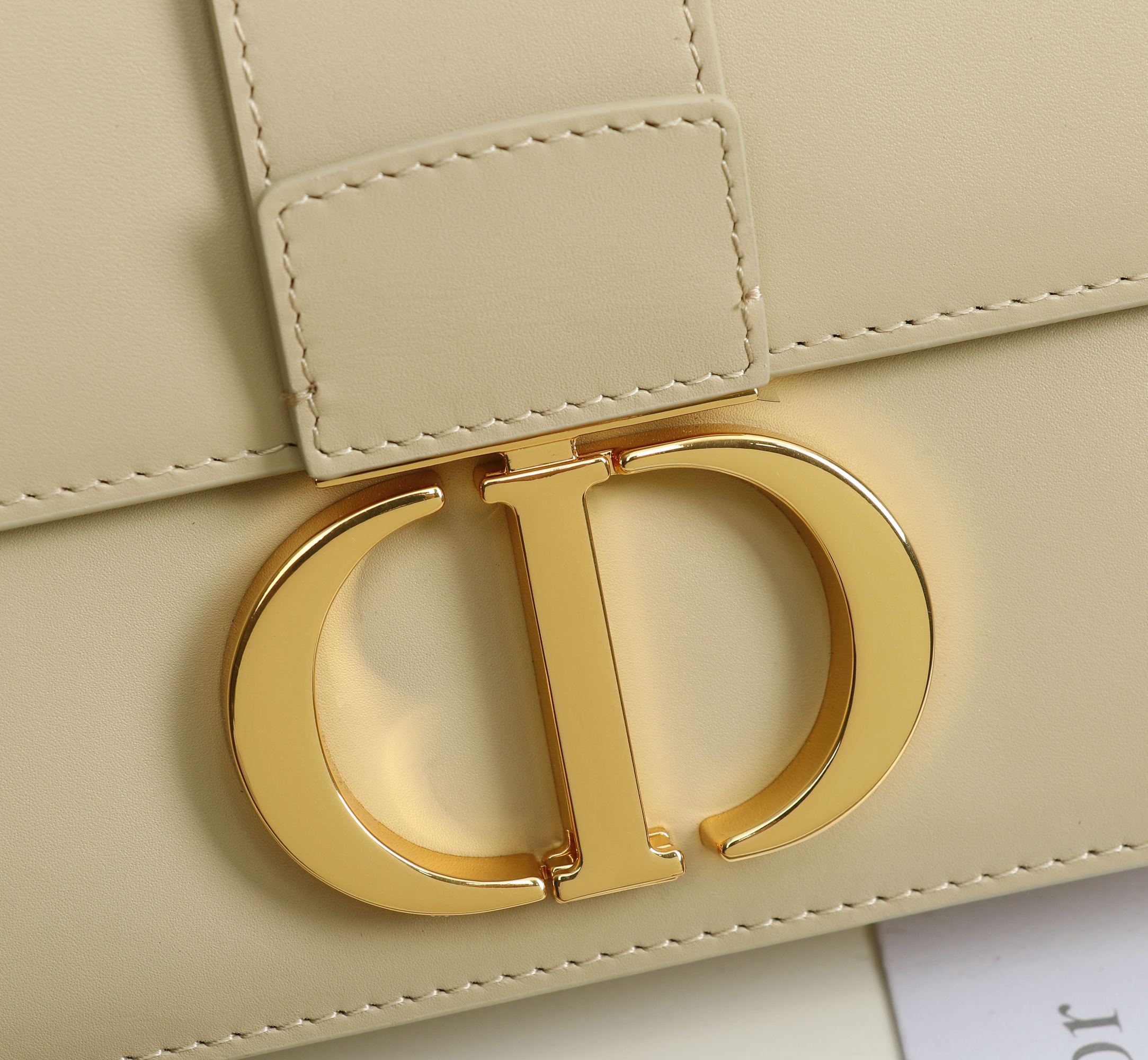 Copy Dior 30 Montaigne Bag Beige Box Calfskin