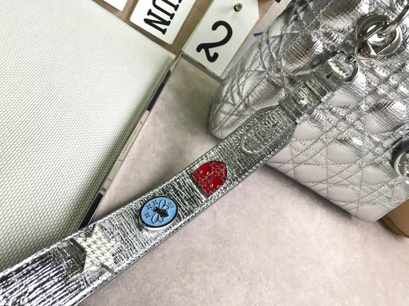 Copy Dior Personalise Your My Lady Dior Bag Silver Tone