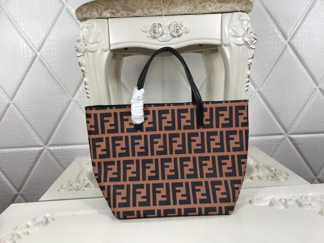 Copy Fendi Women Shopping Bag with FF Motif 