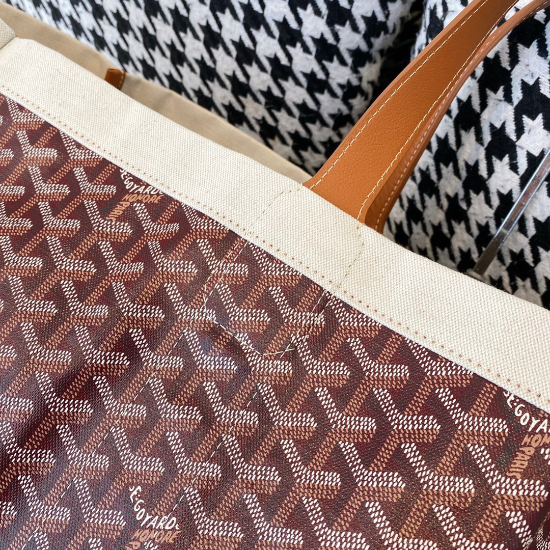 Copy Goyard Mediterranee Saint-Tropez Reversible Bag Price America Brown Back