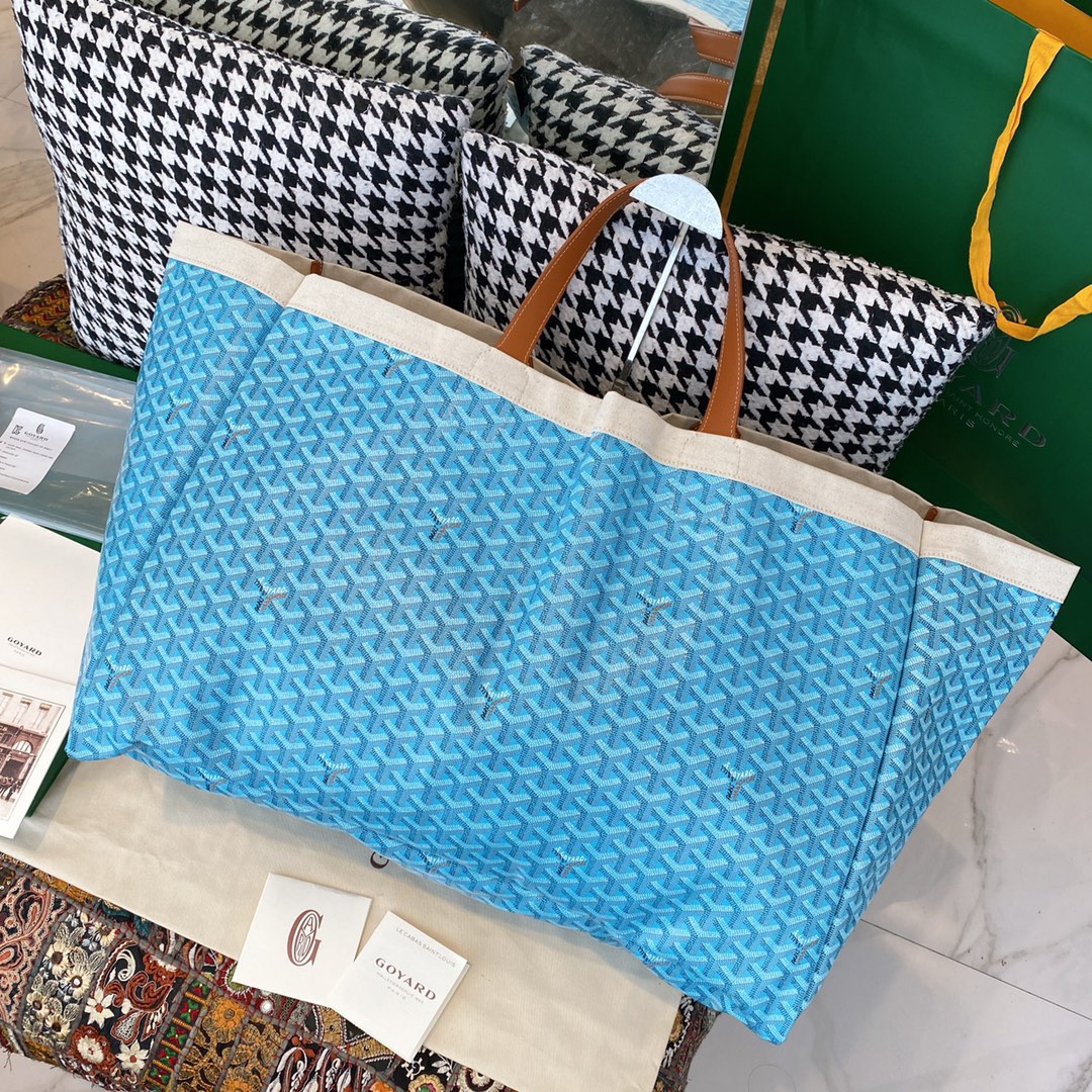 Copy Goyard Mediterranee Saint-Tropez Reversible Bag Price America Light Blue Back