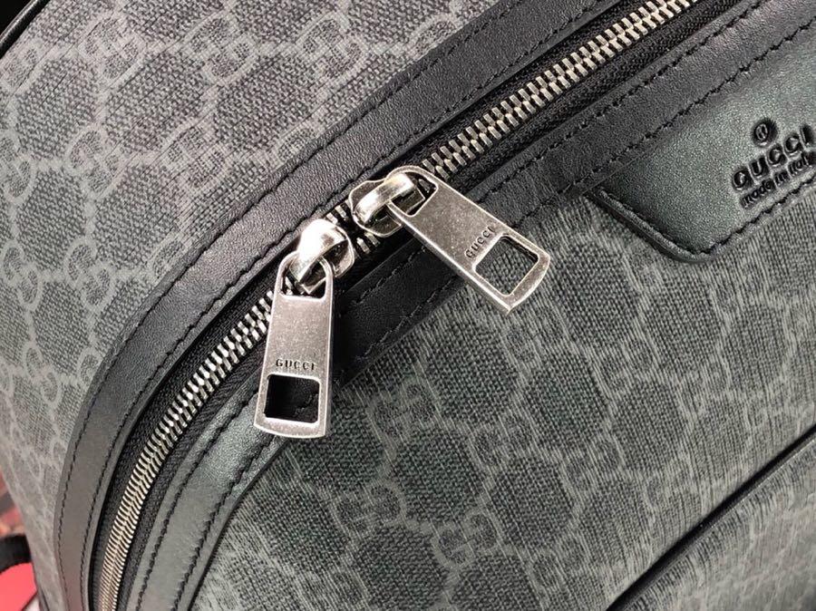 Copy Gucci 322069 GG Supreme Men Backpack Gray