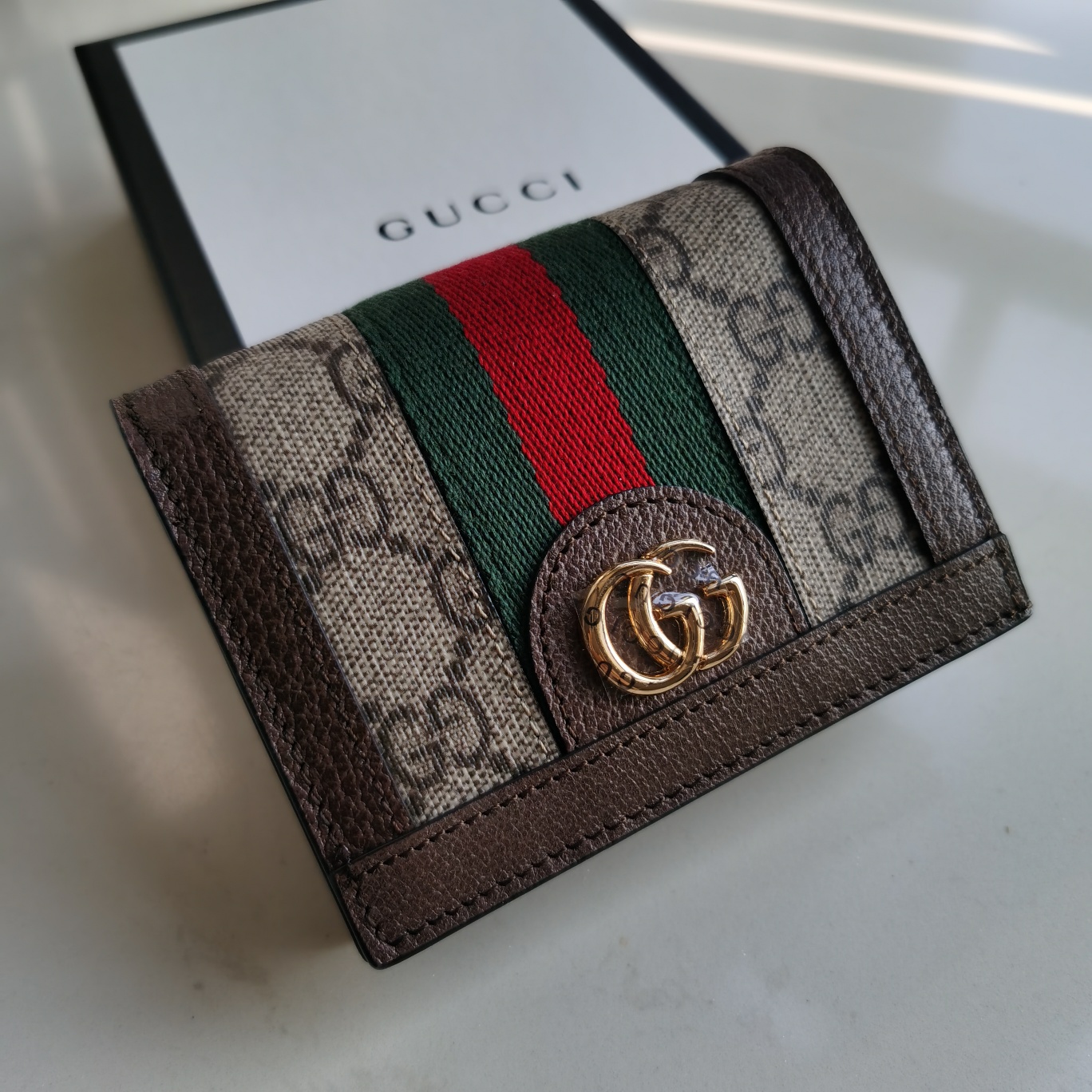 Copy Gucci 523155 Women Ophidia GG Card Case Wallet