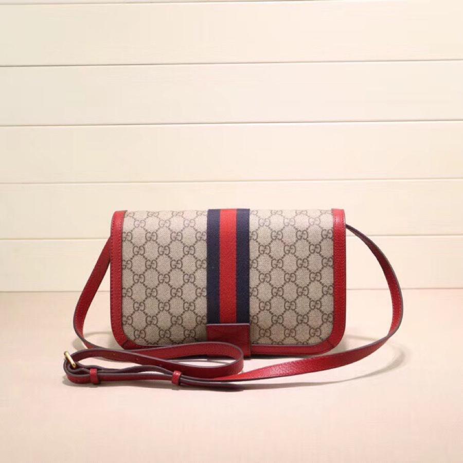 Copy Gucci 548304 Ophidia GG Messenger Bag Red