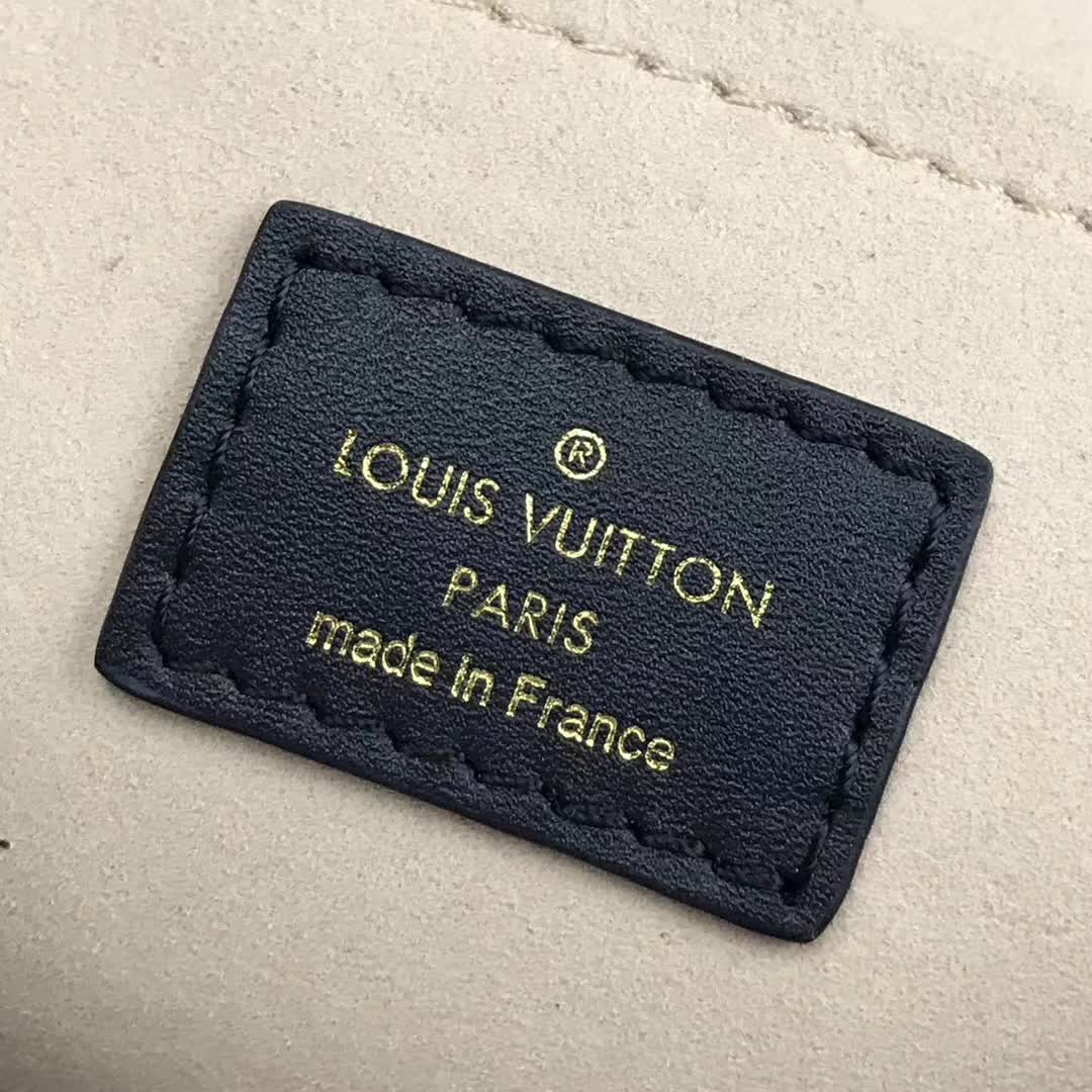 Copy Louis Vuitton M43584 Saint Placide Monogram Coated Canvas and Cowhide Leather Cerise