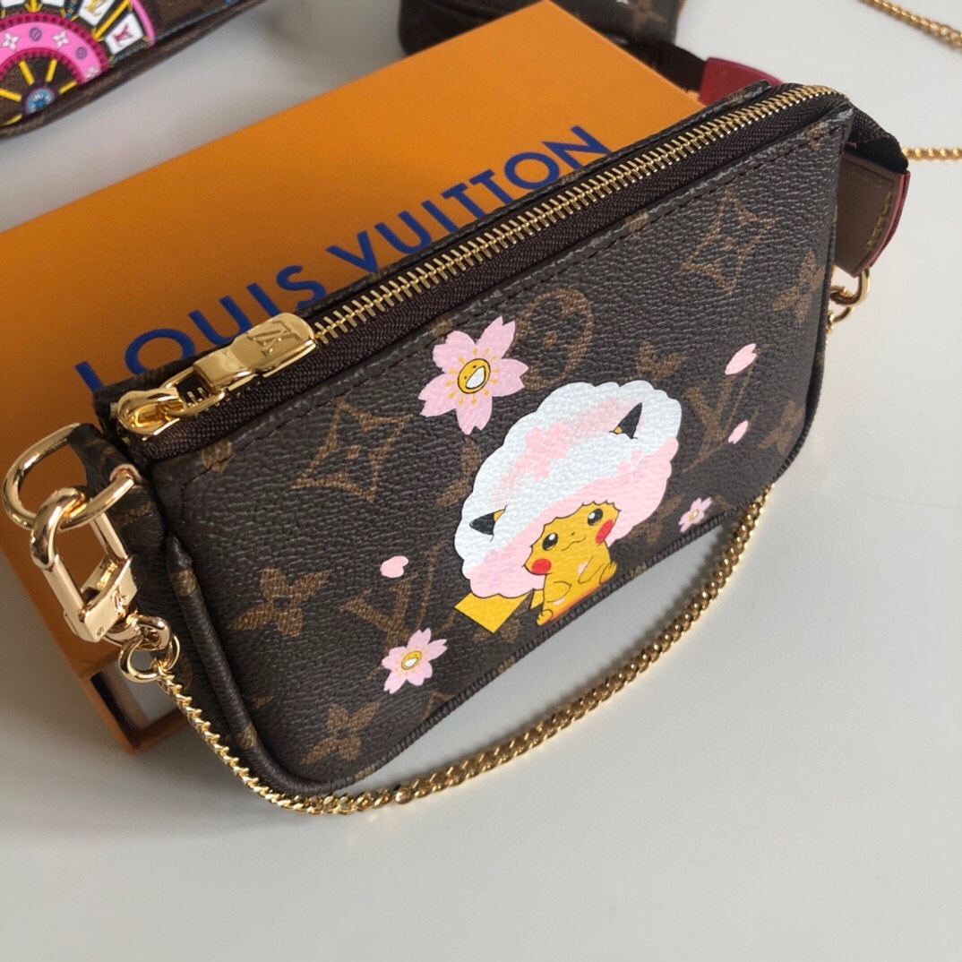 Copy Louis Vuitton M62236 Women Mini Pochette Accessoires Print Monogram Coated Canvas 002