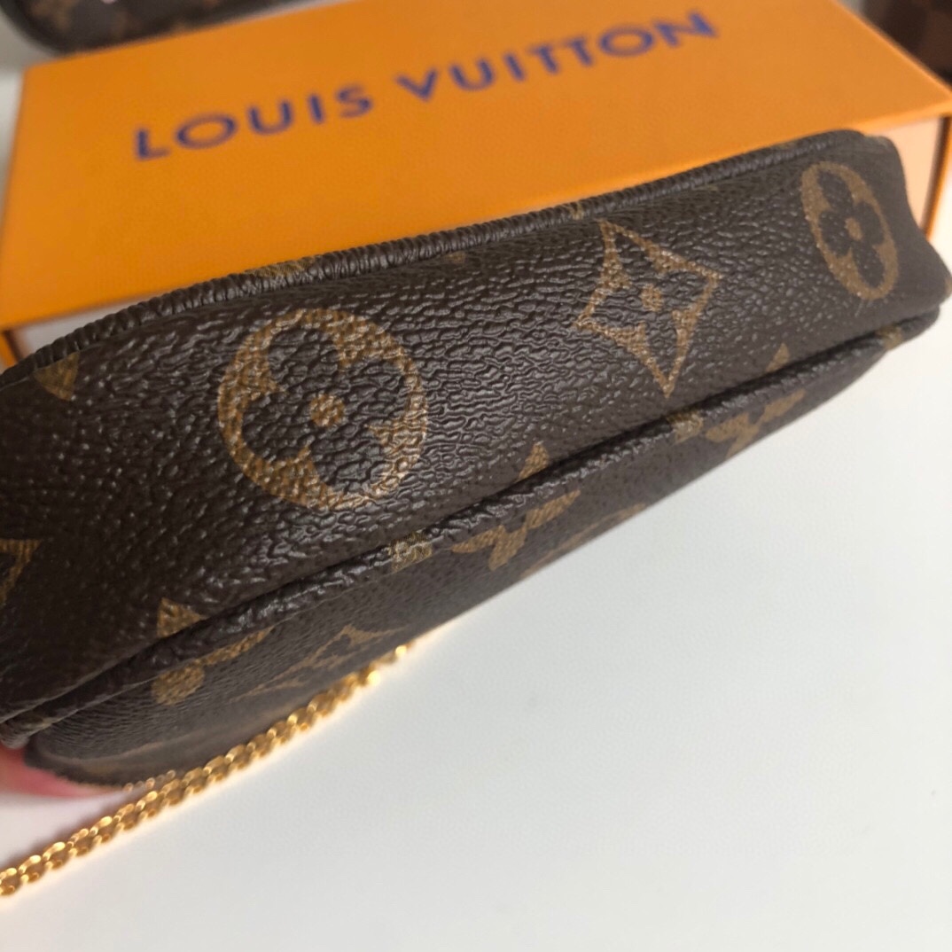 Copy Louis Vuitton M62236 Women Mini Pochette Accessoires Print Monogram Coated Canvas 003