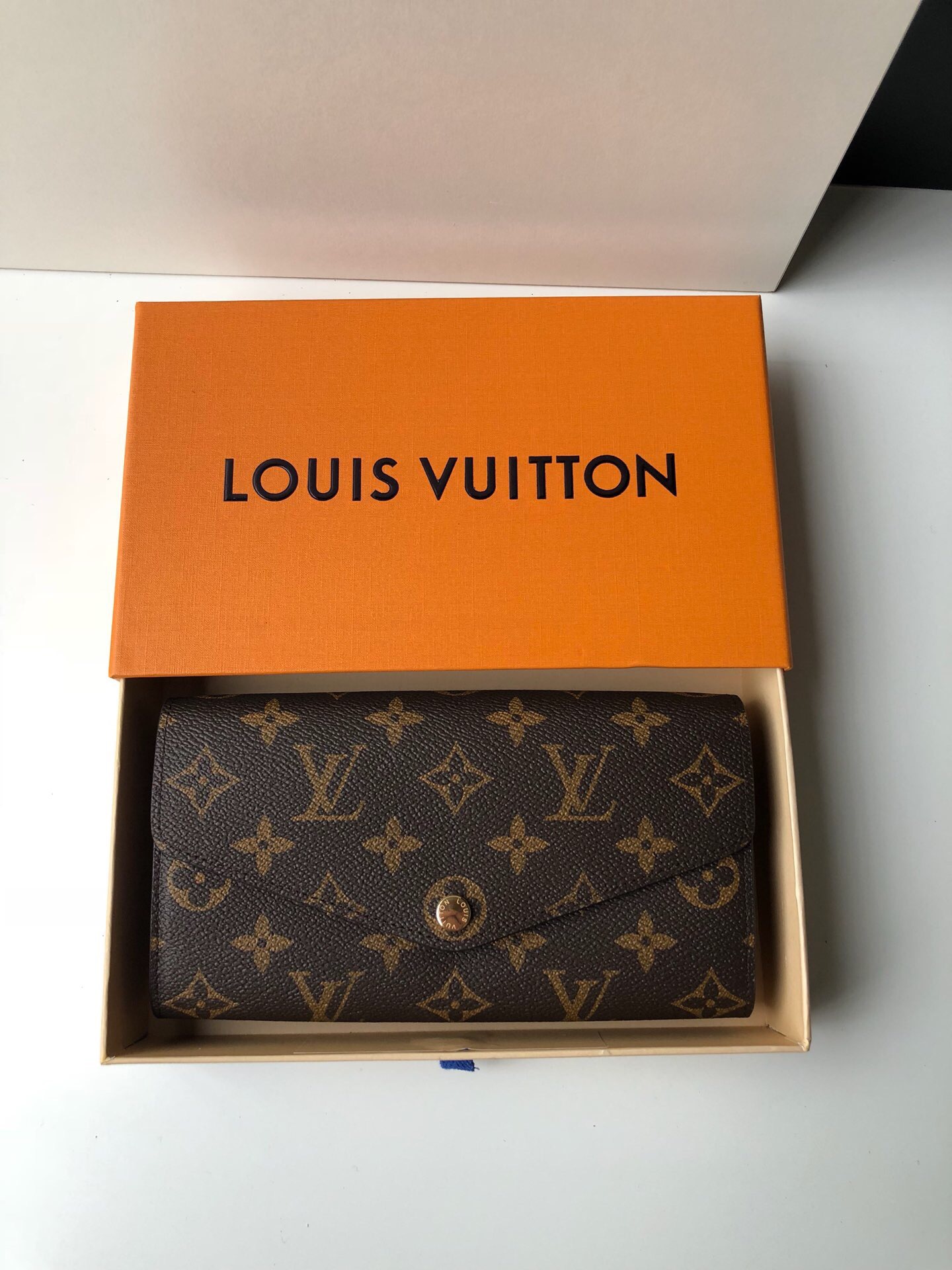 Copy Louis Vuitton M62236 Women Sarah Wallet Monogram Coated Canvas Rose