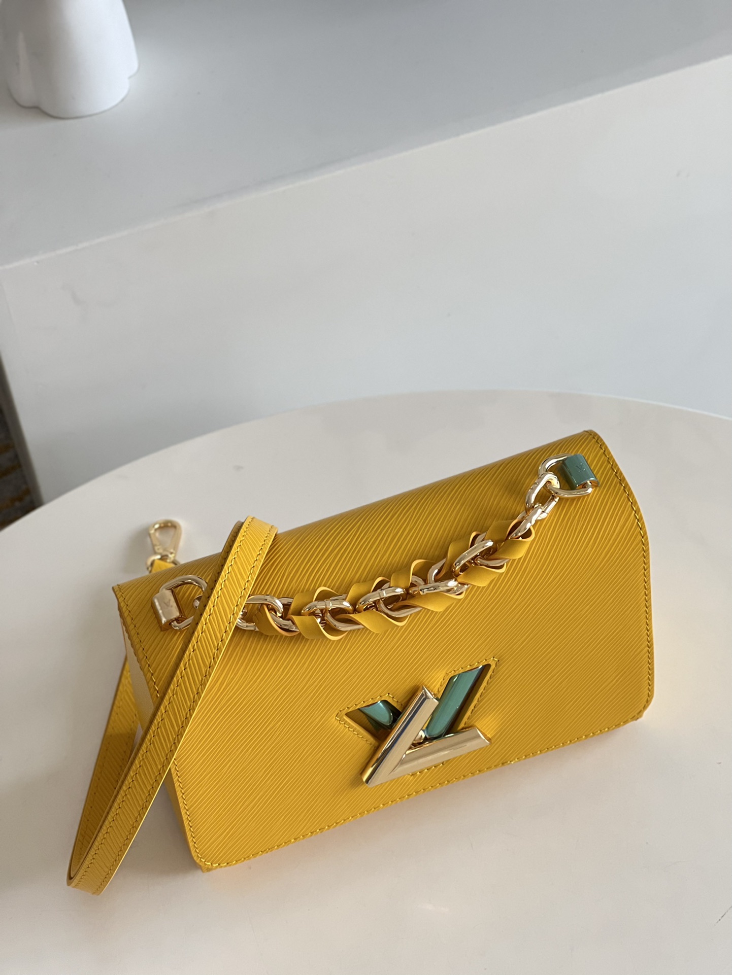 Copy Louis Vuitton Twist PM Handbag Epi Grained Leather Yellow M59896