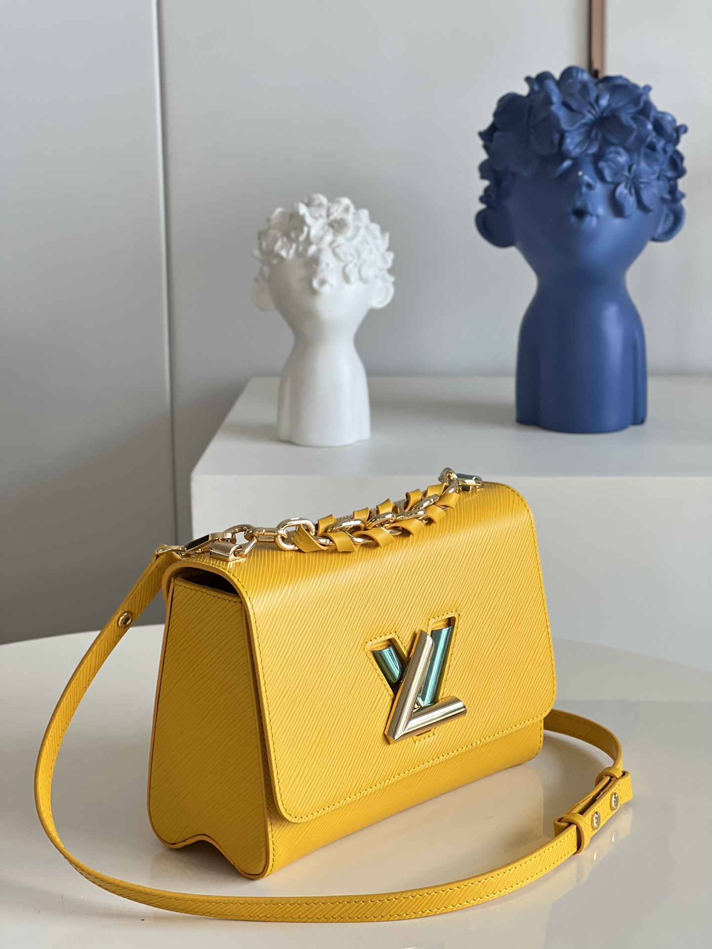 Copy Louis Vuitton Twist PM Handbag Epi Grained Leather Yellow M59896