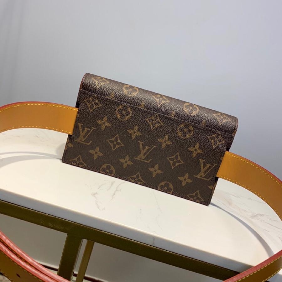 Copy Louis Vuitton Women S Lock Belt Pouch PM Monogram Canvas