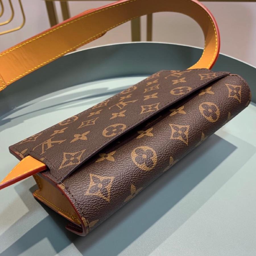 Copy Louis Vuitton Women S Lock Belt Pouch PM Monogram Canvas