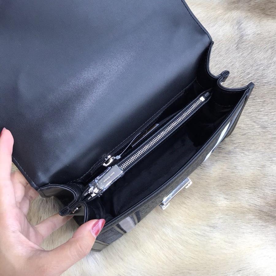 Copy Michael Kors Women Whitney Velvet Leather Shoulder Bag