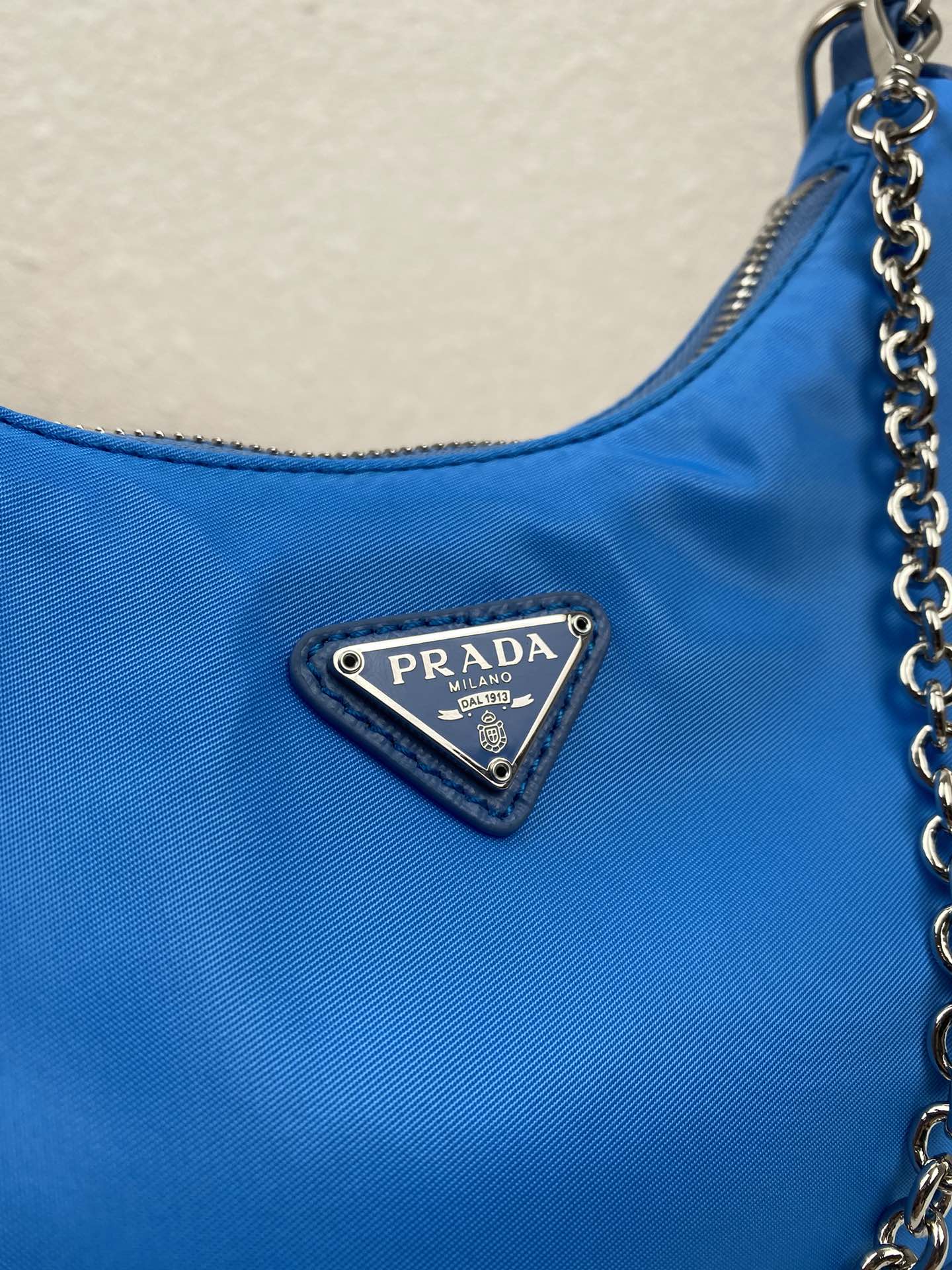 Copy Prada 1BH204 Re-Edition 2005 Re-Nylon Bag Blue-1