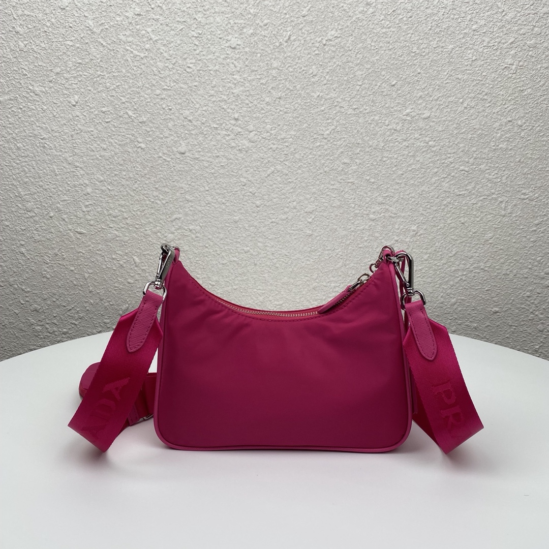 Copy Prada 1BH204 Re-Edition 2005 Re-Nylon Bag Dark Red