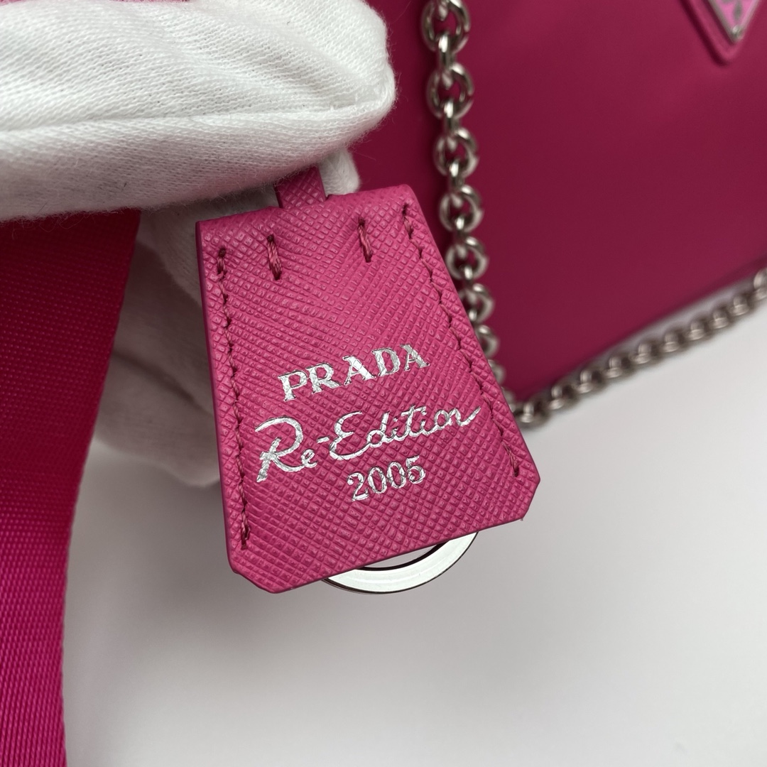 Copy Prada 1BH204 Re-Edition 2005 Re-Nylon Bag Dark Red