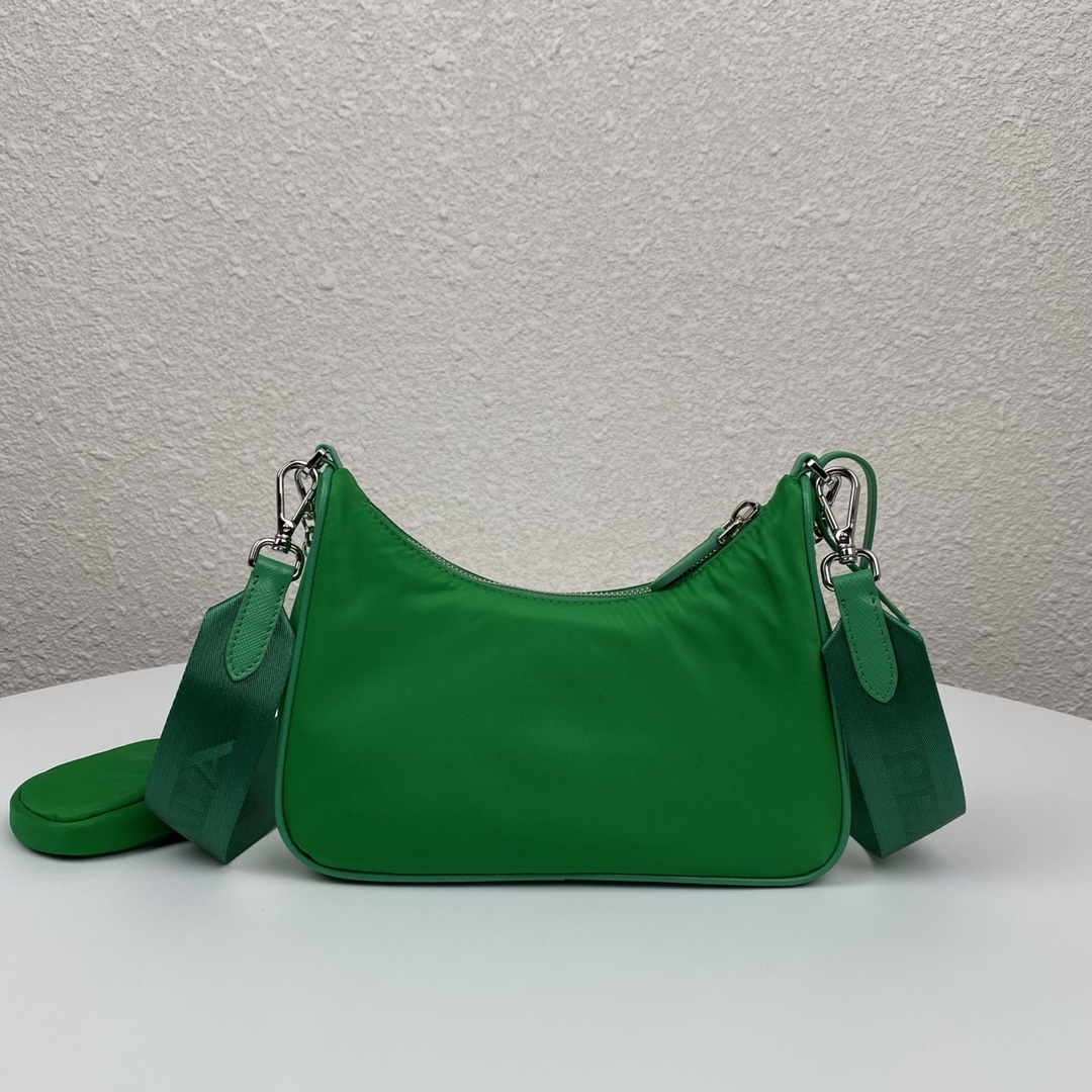 Copy Prada 1BH204 Re-Edition 2005 Re-Nylon Bag Green