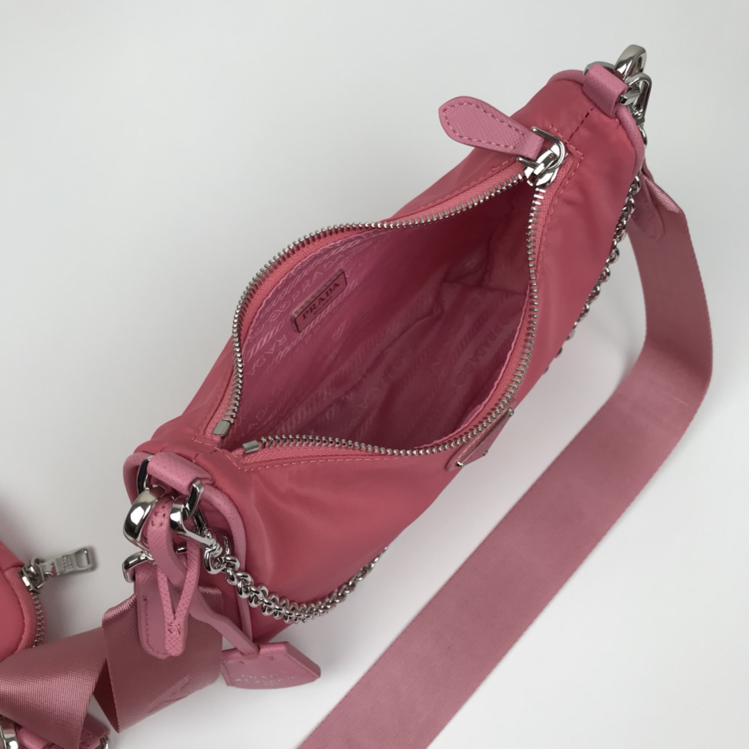 Copy Prada 1BH204 Re-Edition 2005 Re-Nylon Bag Pink