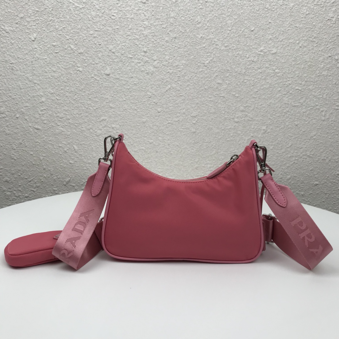 Copy Prada 1BH204 Re-Edition 2005 Re-Nylon Bag Pink