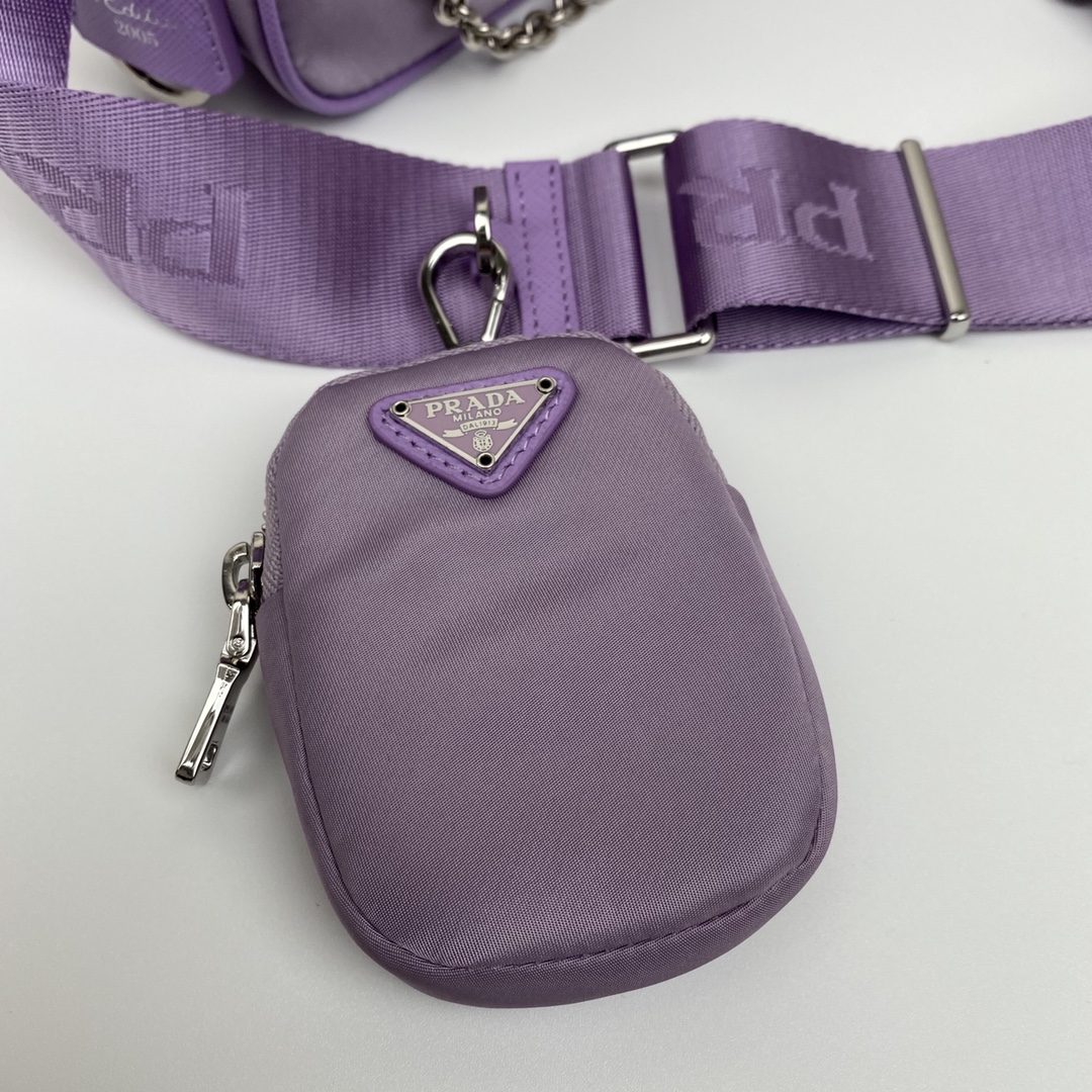 Copy Prada 1BH204 Re-Edition 2005 Re-Nylon Bag Purple