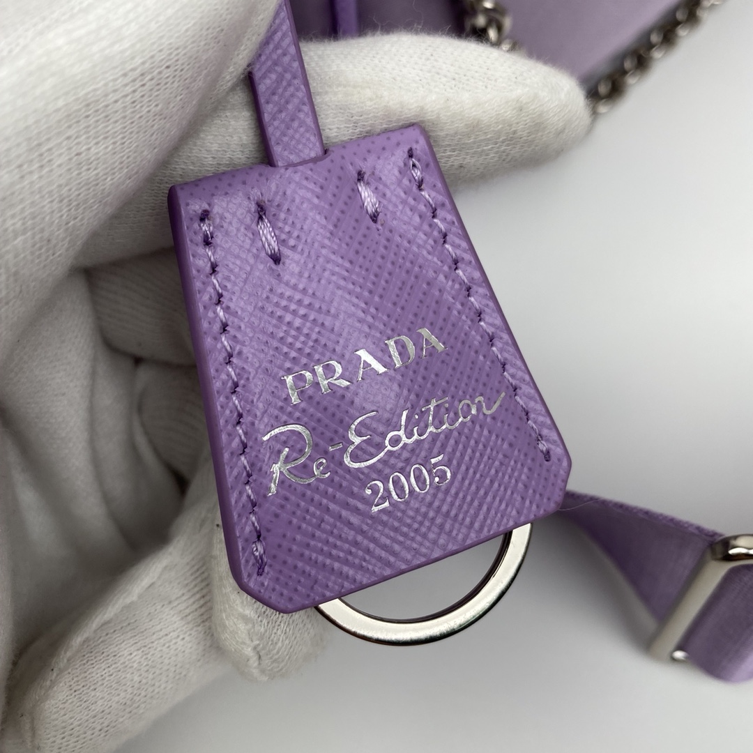 Copy Prada 1BH204 Re-Edition 2005 Re-Nylon Bag Purple