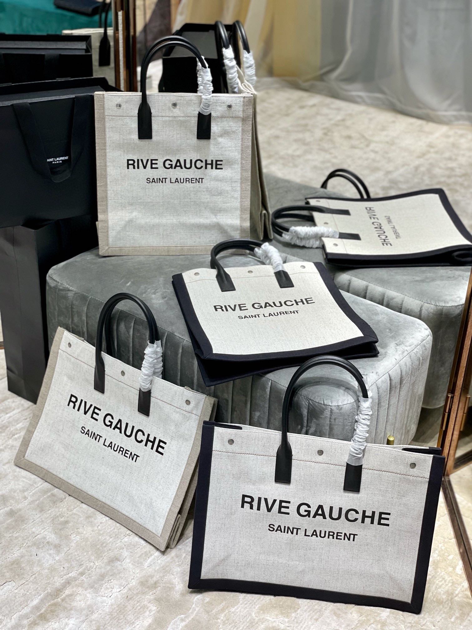 Copy Saint Laurent Rive Gauche Shopping Bag