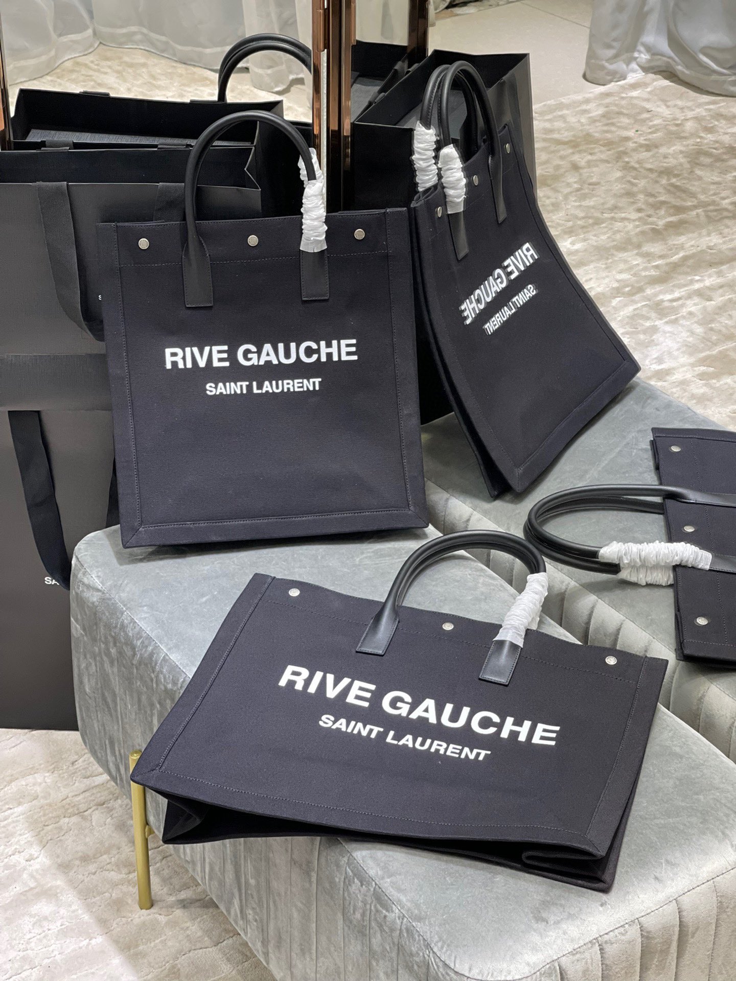 Copy Saint Laurent Rive Gauche Shopping Bag