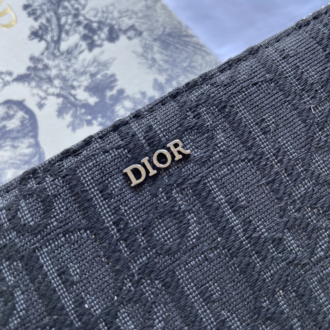 Dior Black Oblique Long Wallet