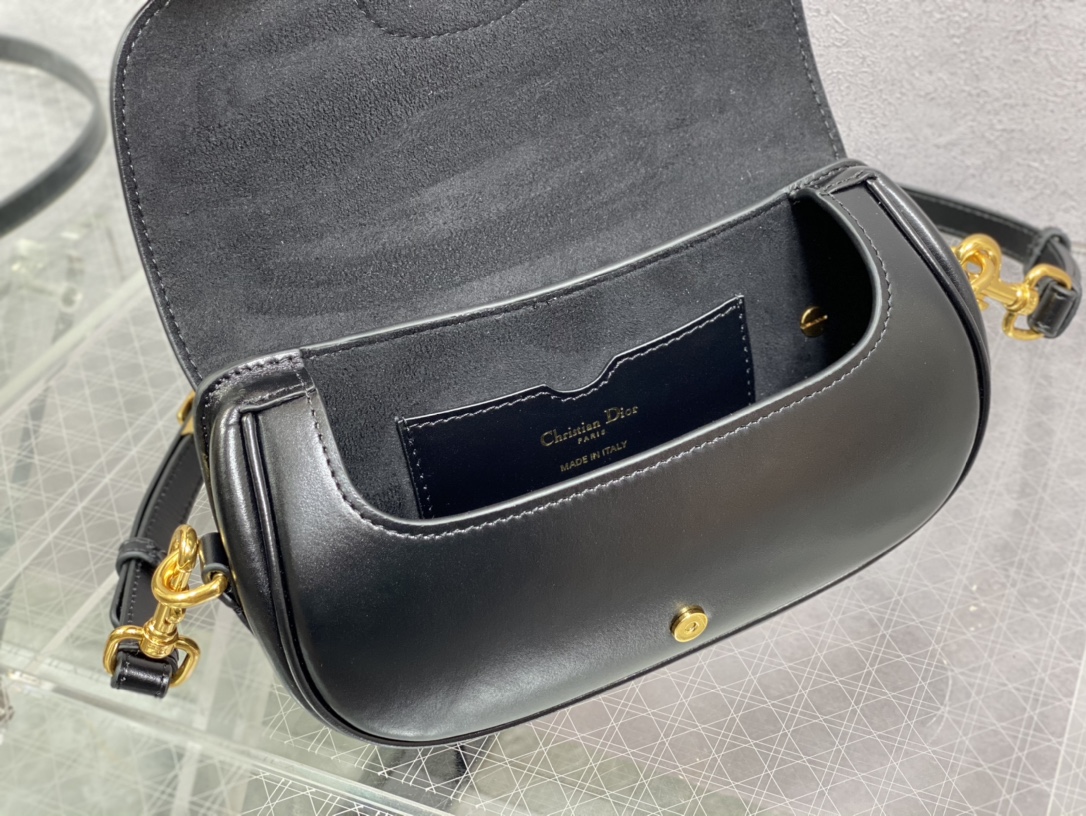 Dior Bobby East-West Bag Azure Black Box Calfskin