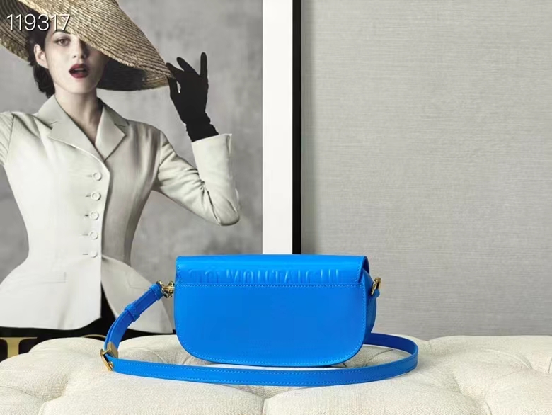 Dior Bobby East-West Bag Azure Blue Box Calfskin