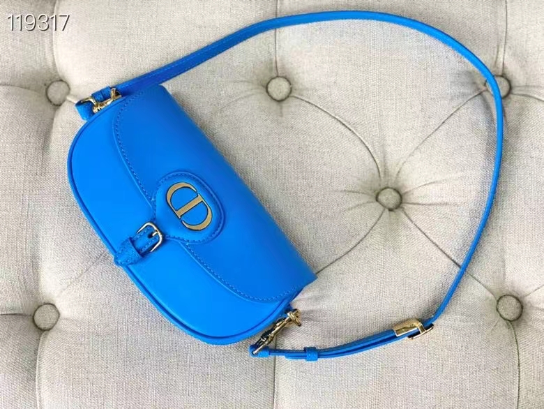 Dior Bobby East-West Bag Azure Blue Box Calfskin