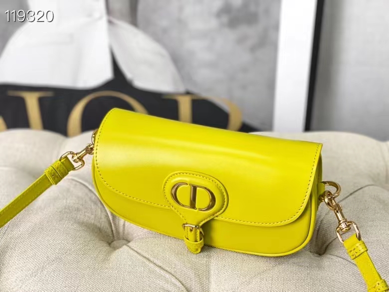 Dior Bobby East-West Bag Azure Yellow Box Calfskin