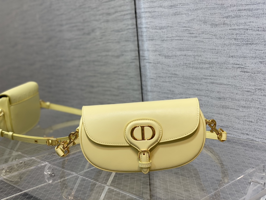 Dior Bobby East-West Bag Light Yellow Box Calfskin