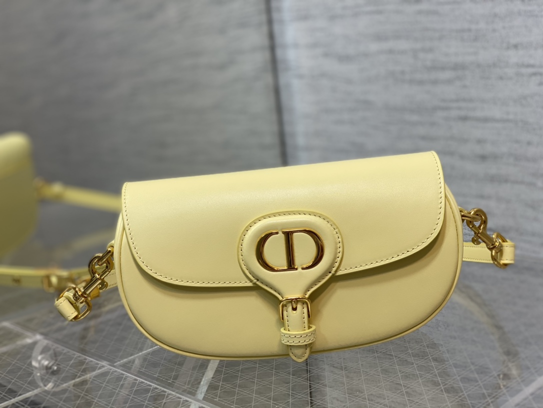 Dior Bobby East-West Bag Light Yellow Box Calfskin