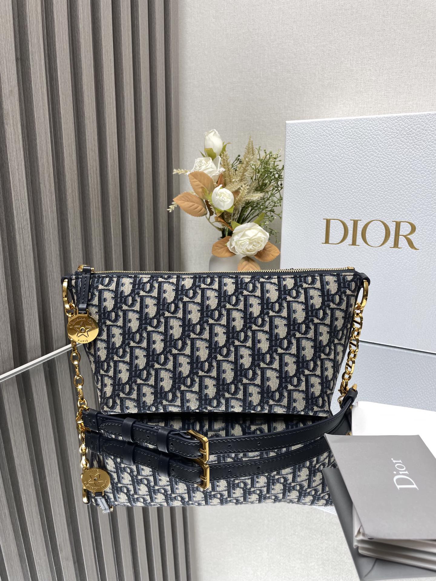 Dior Diorstar Hobo Bag with Chain