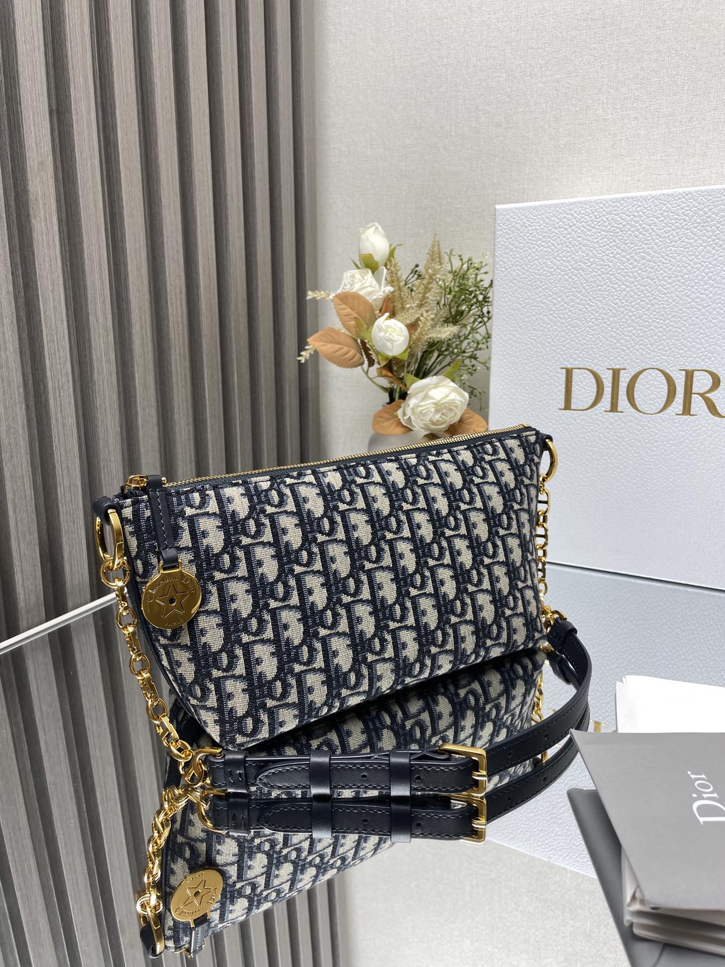 Dior Diorstar Hobo Bag with Chain