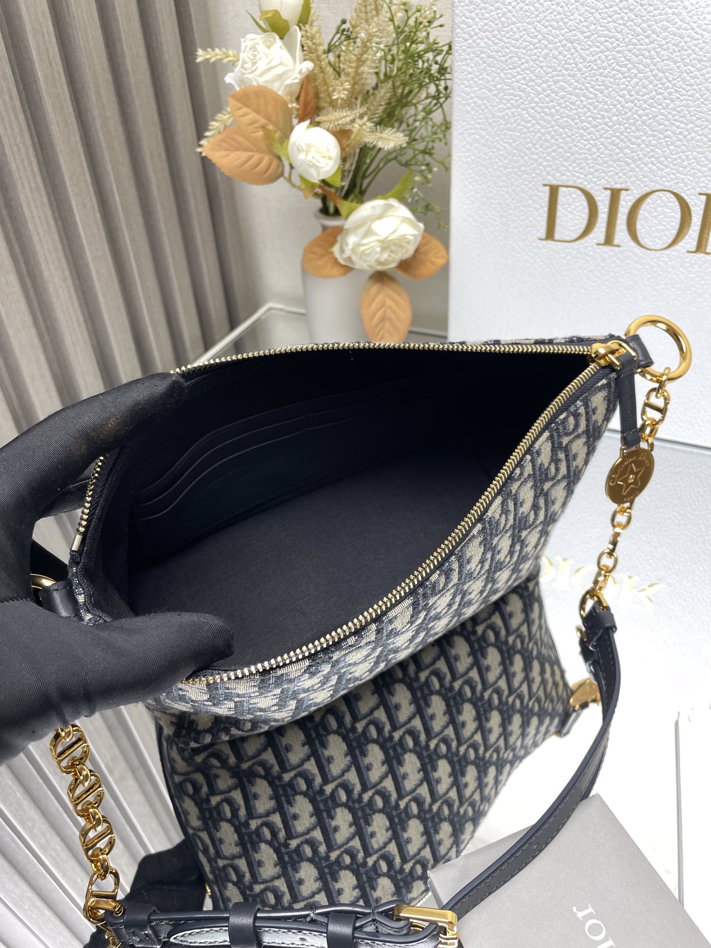 Dior Diorstar Hobo Bag with Chain