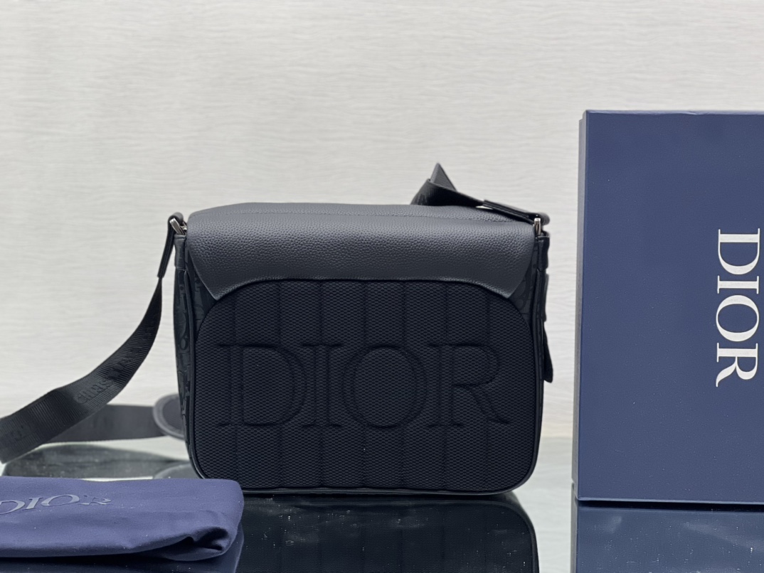 Dior Explorer Messenger Bag Black Dior Oblique Jacquard