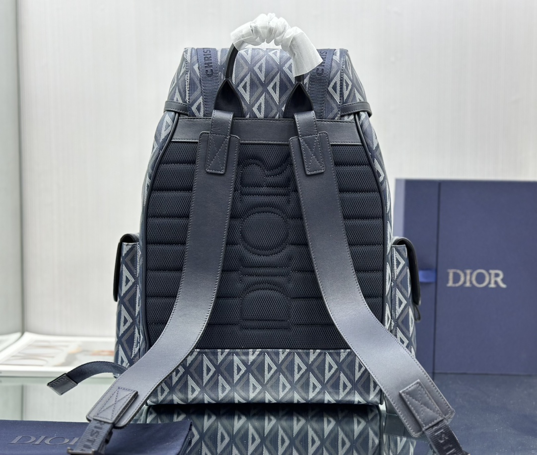 Dior Hit The Road Backpack Dior Gray CD Diamond Canvas