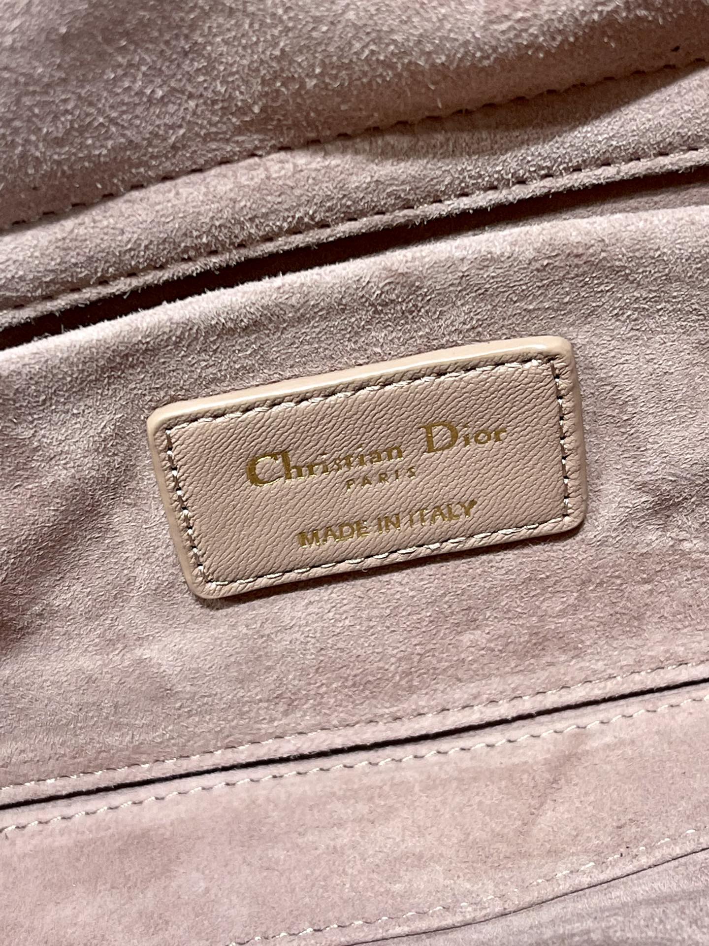 Dior Lady D鈭扟oy Tote Bag Eyelet Pink Lambskin