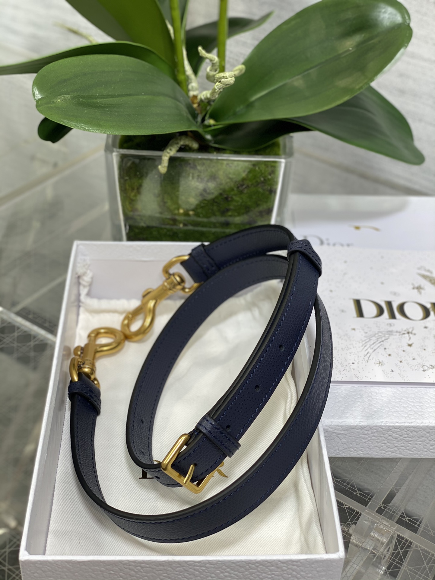 Dior Large Saddle Bag in Blue Dior Oblique Jacquard Bag