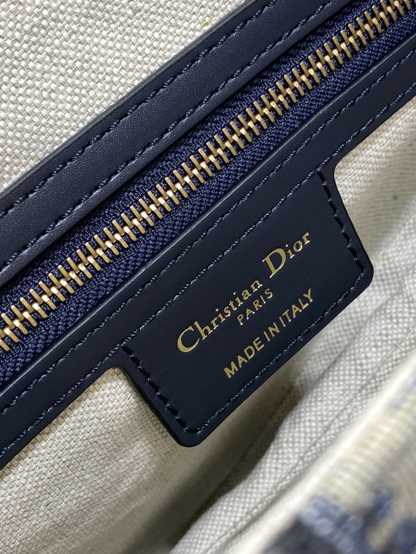 Dior Large Saddle Bag in Blue Dior Oblique Jacquard Bag