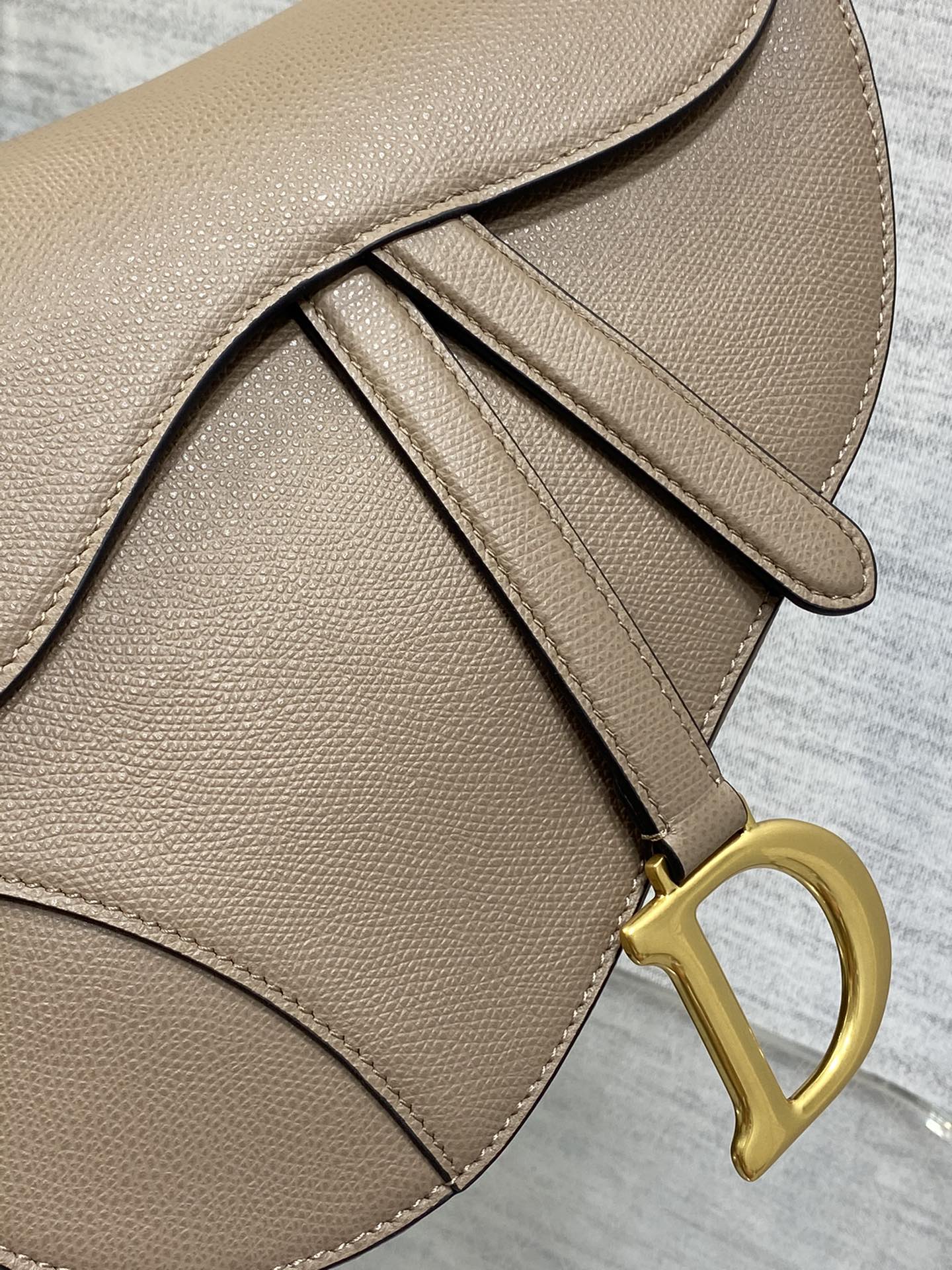 Dior Large Saddle Bag in Brown Calfskin