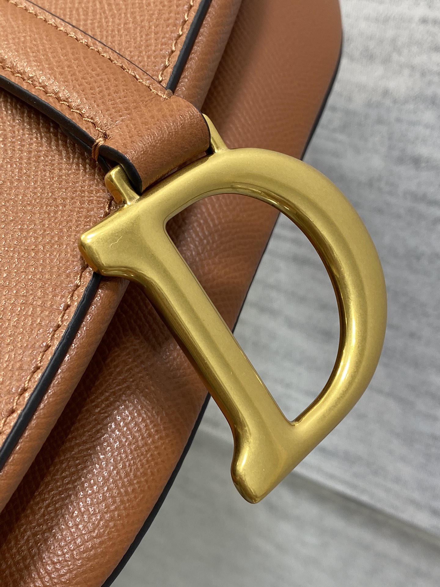 Dior Large Saddle Bag in Caramel Calfskin