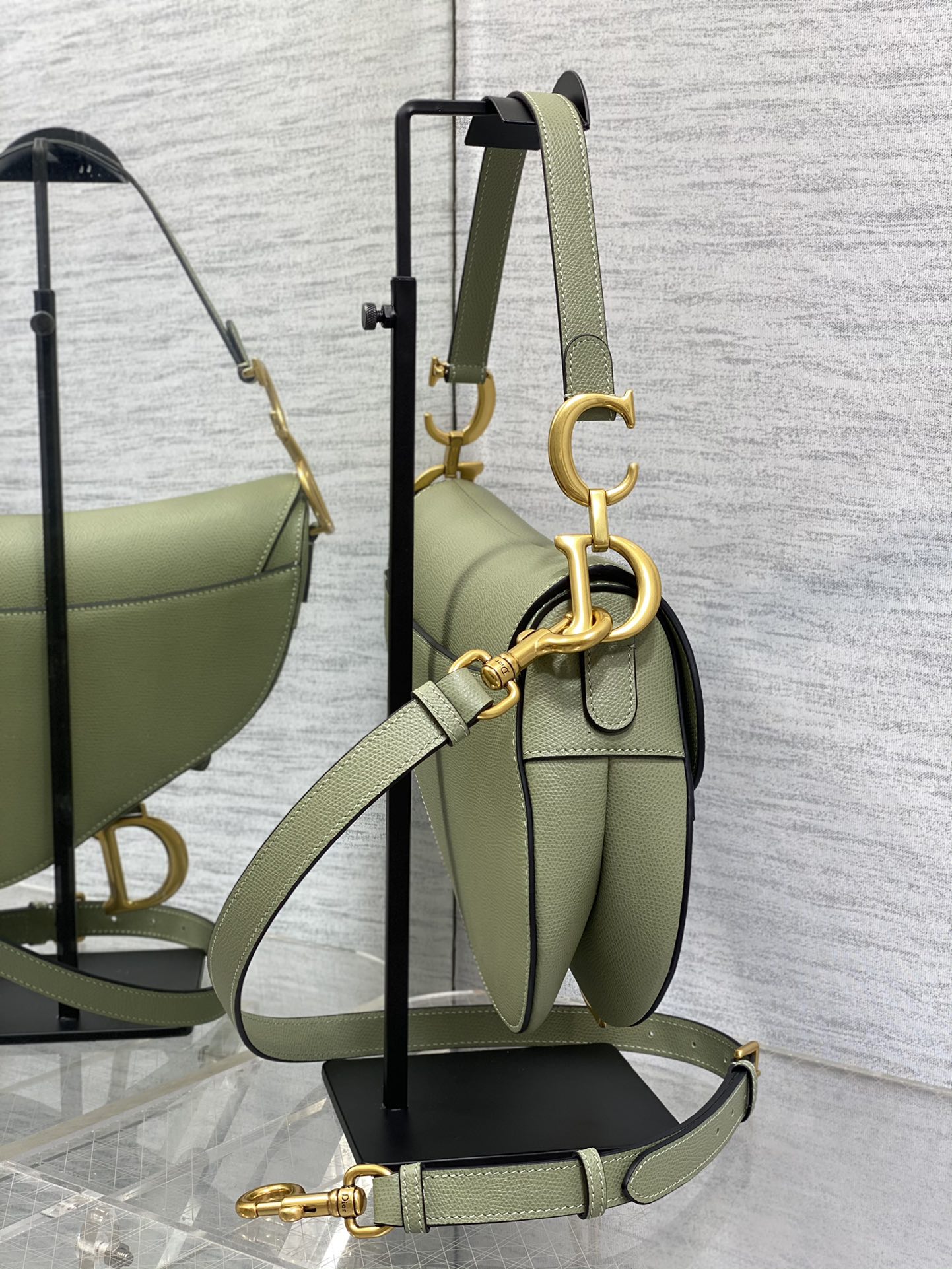 Dior Large Saddle Bag in Matcha Green Calfskin