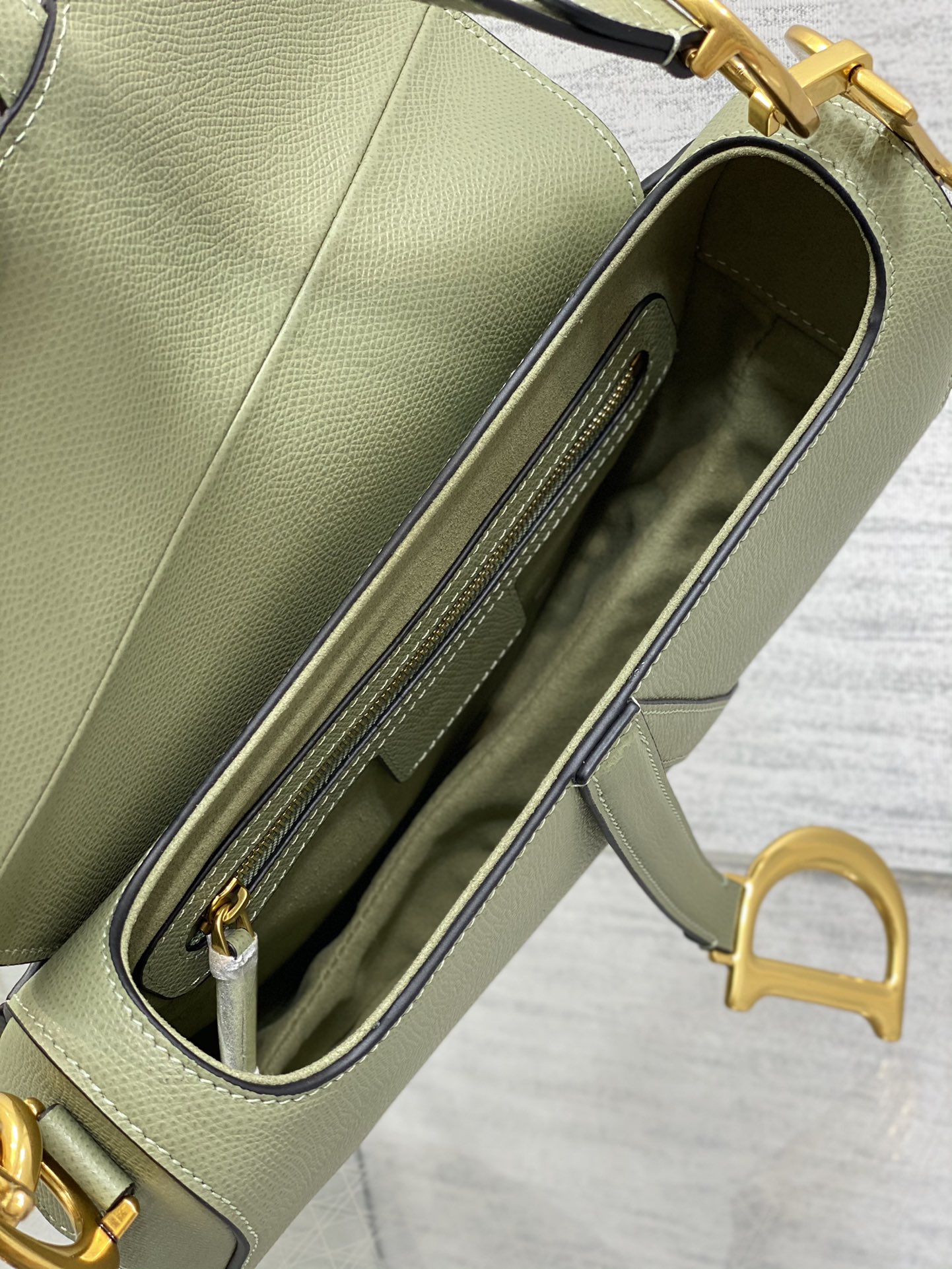 Dior Large Saddle Bag in Matcha Green Calfskin