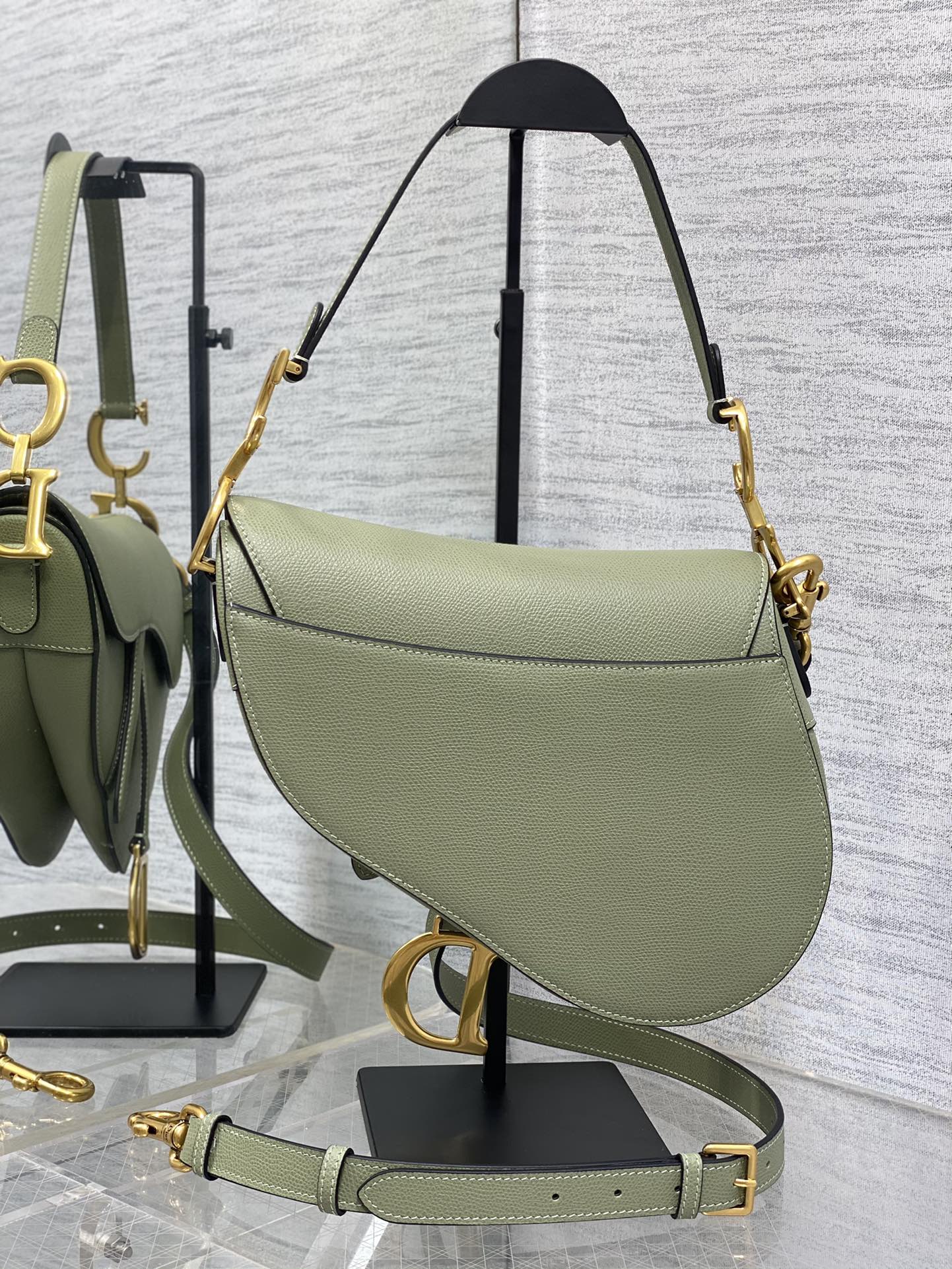 Dior Large Saddle Bag in Matcha Green Calfskin