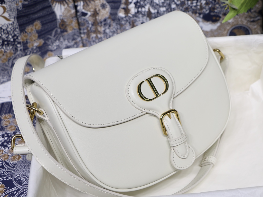 Dior Medium Bobby Bag White Box Calfskin