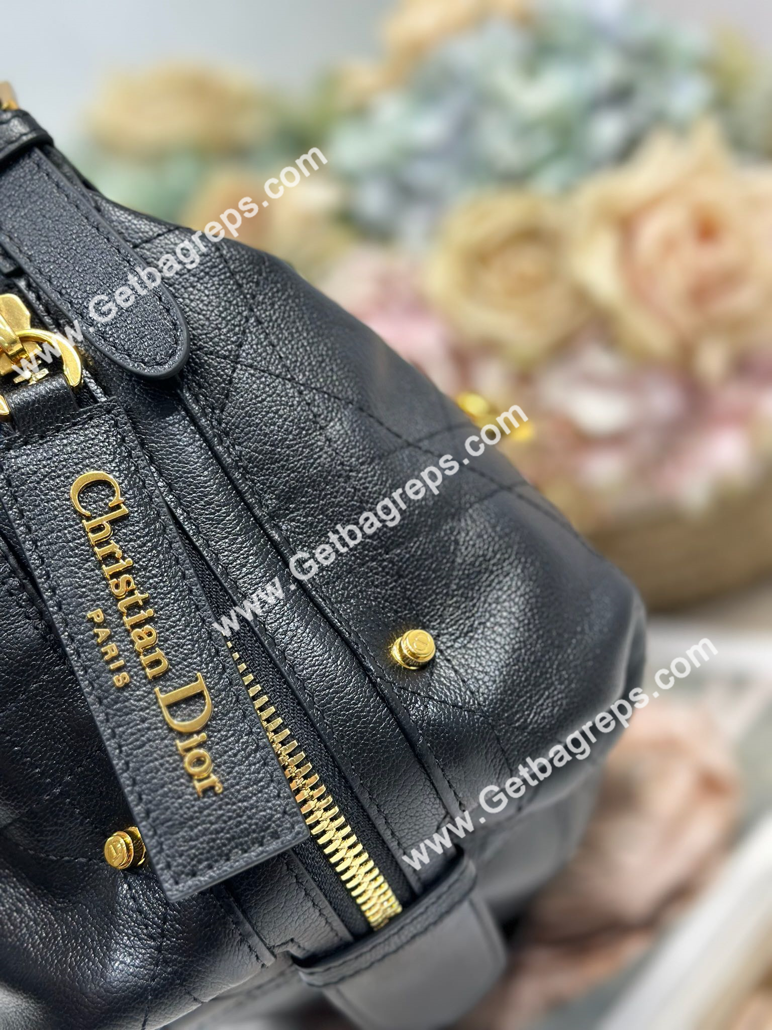 Dior Medium D-Journey Bag in Vintage Smooth Calfskin Black